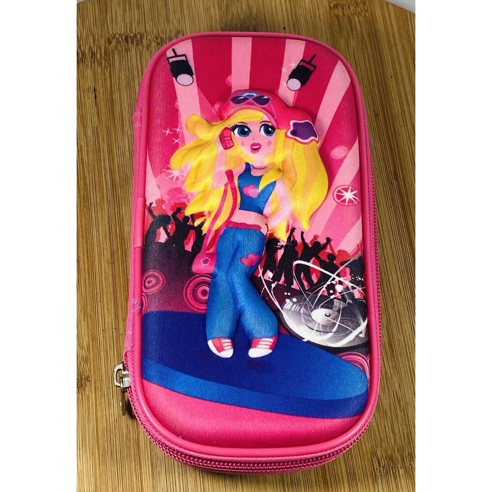 Maxi’s Design Pink Dancer 3D Pencil Case With Zipper Girls